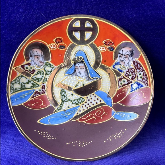 Antique Japanese Satsuma Dragonware Moriage Gold Tea Set - Hand Painted - Picture 14 of 16